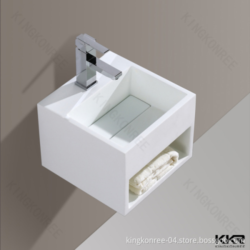 Morden Square Artificial Stone Bathroom Wash Basin